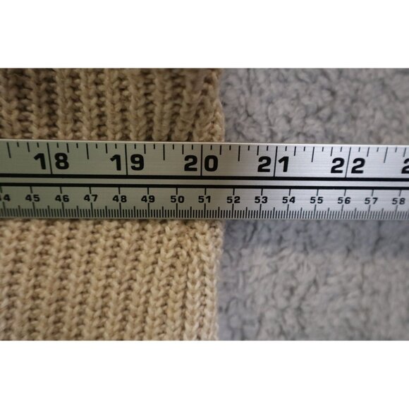 Womens Time And Tru Open Front Beige Cardigan Sweater With Pockets XL (16-18) Co - Picture 8 of 8